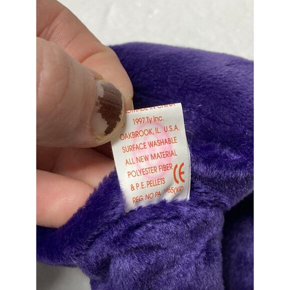 Vintage 1997 Princess Diana Beanie Baby in Protective Case Made in China - Picture 12 of 16